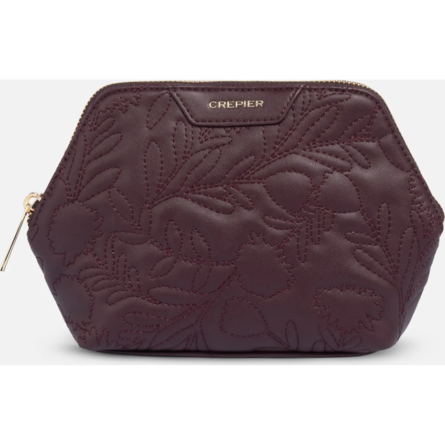 Portacosmetico Crepier Mujer Daphna Mediano color burgundy | Platanitos