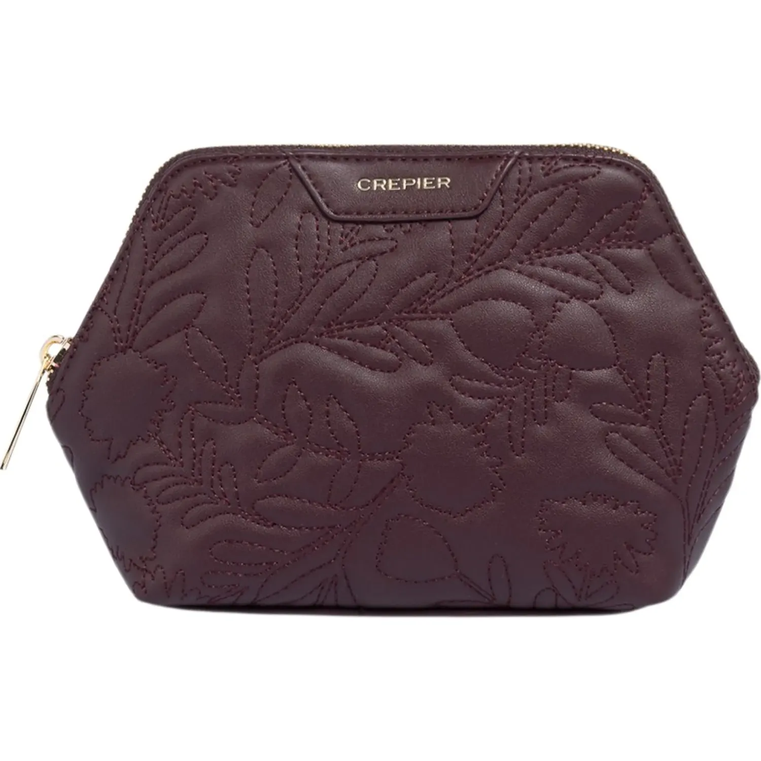 Portacosmetico Crepier Mujer Daphna Mediano color burgundy | Platanitos