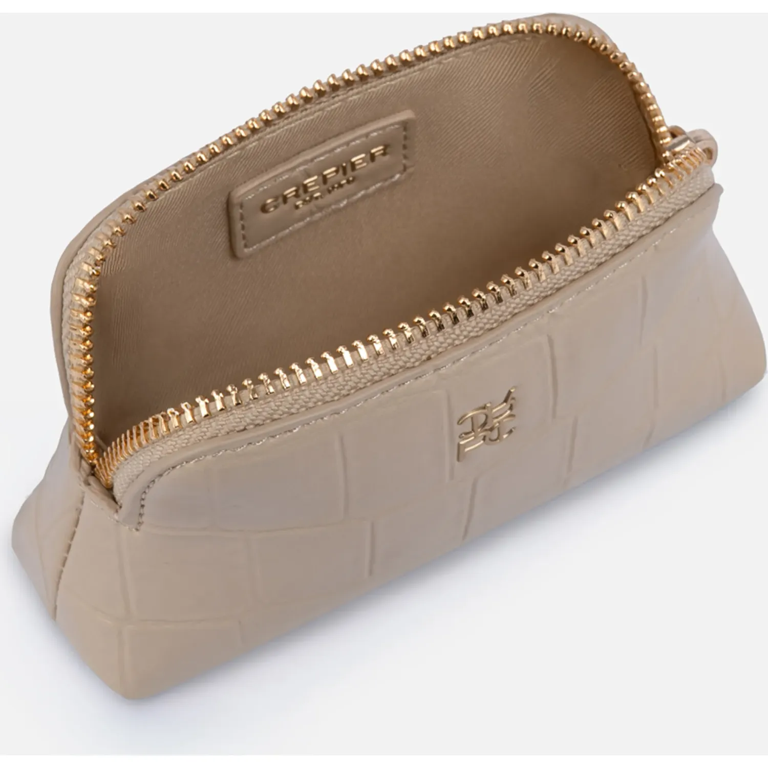 Portacosmetico Crepier Mujer Fabriana Chico color beige | Platanitos