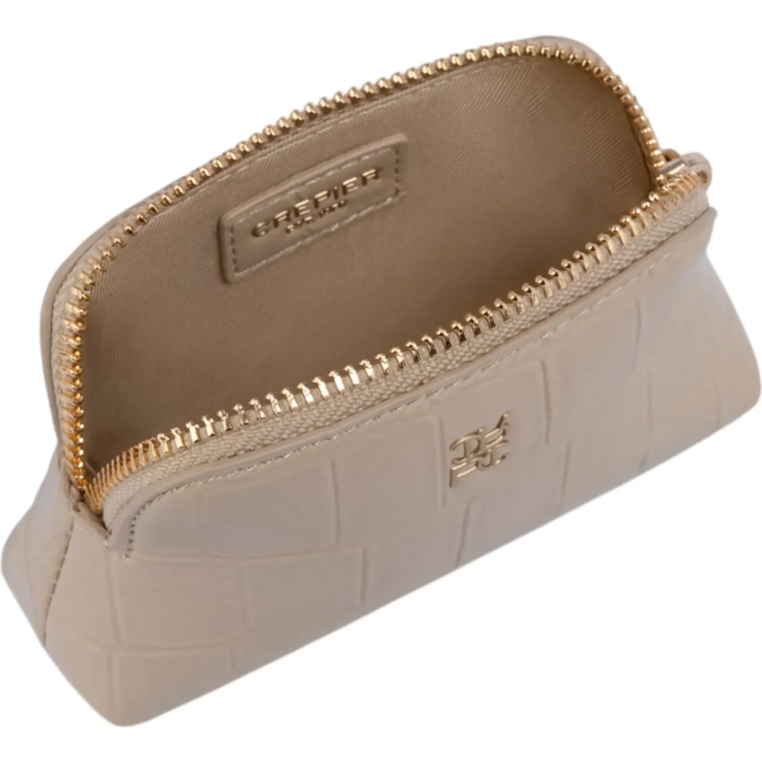 Portacosmetico Crepier Mujer Fabriana Chico color beige | Platanitos