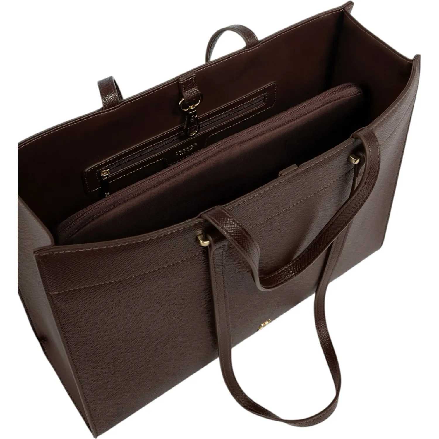 Tote Crepier Mujer Ambra Grande color marron oscuro | Platanitos