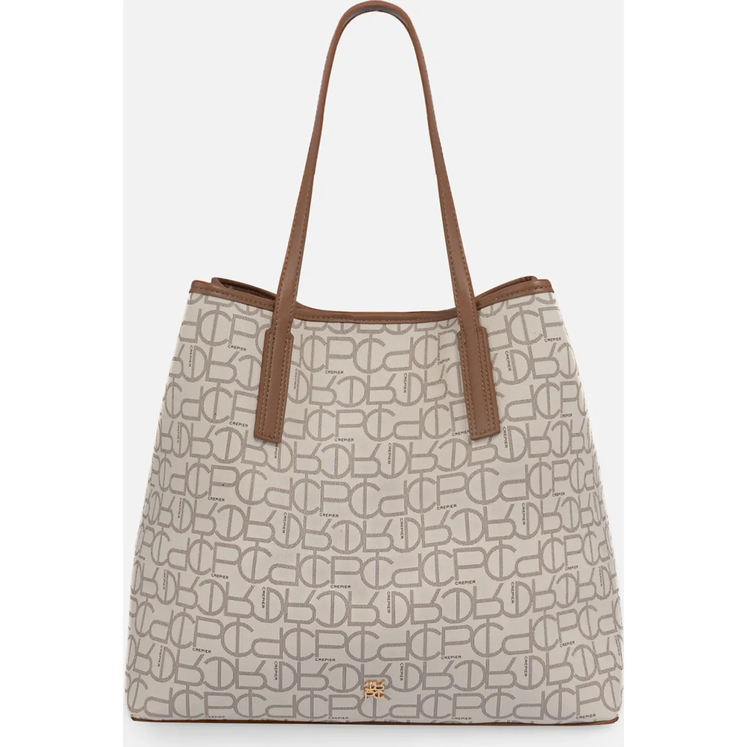 CREPIER Tote Crepier Mujer Bria Grande color hueso | Platanitos