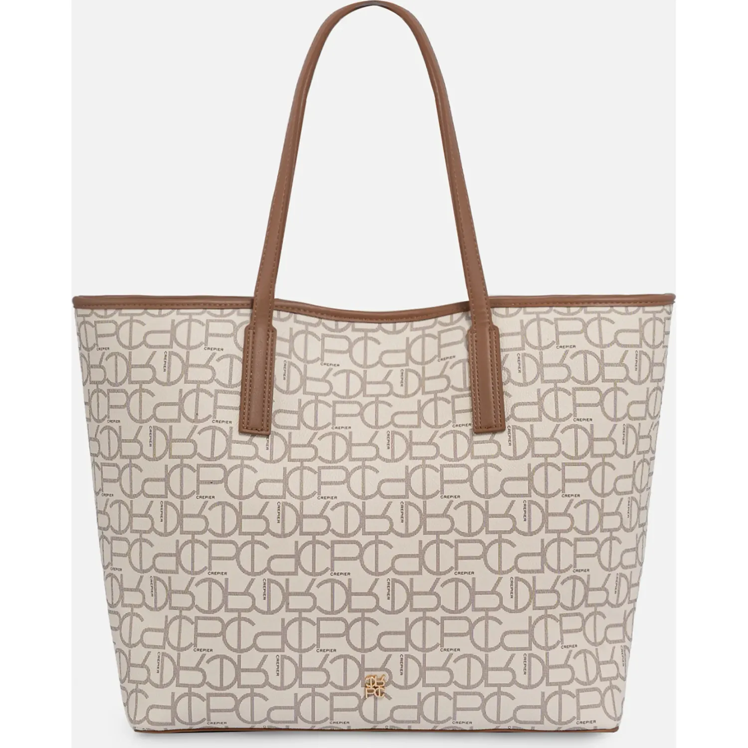 CREPIER Tote Crepier Mujer Bria Grande color hueso | Platanitos