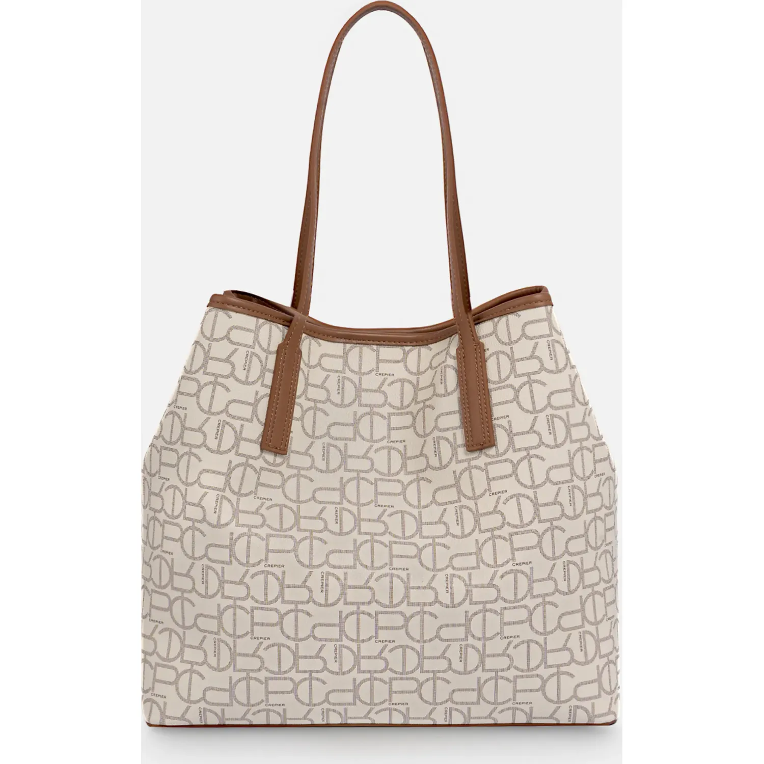 CREPIER Tote Crepier Mujer Bria Grande color hueso | Platanitos