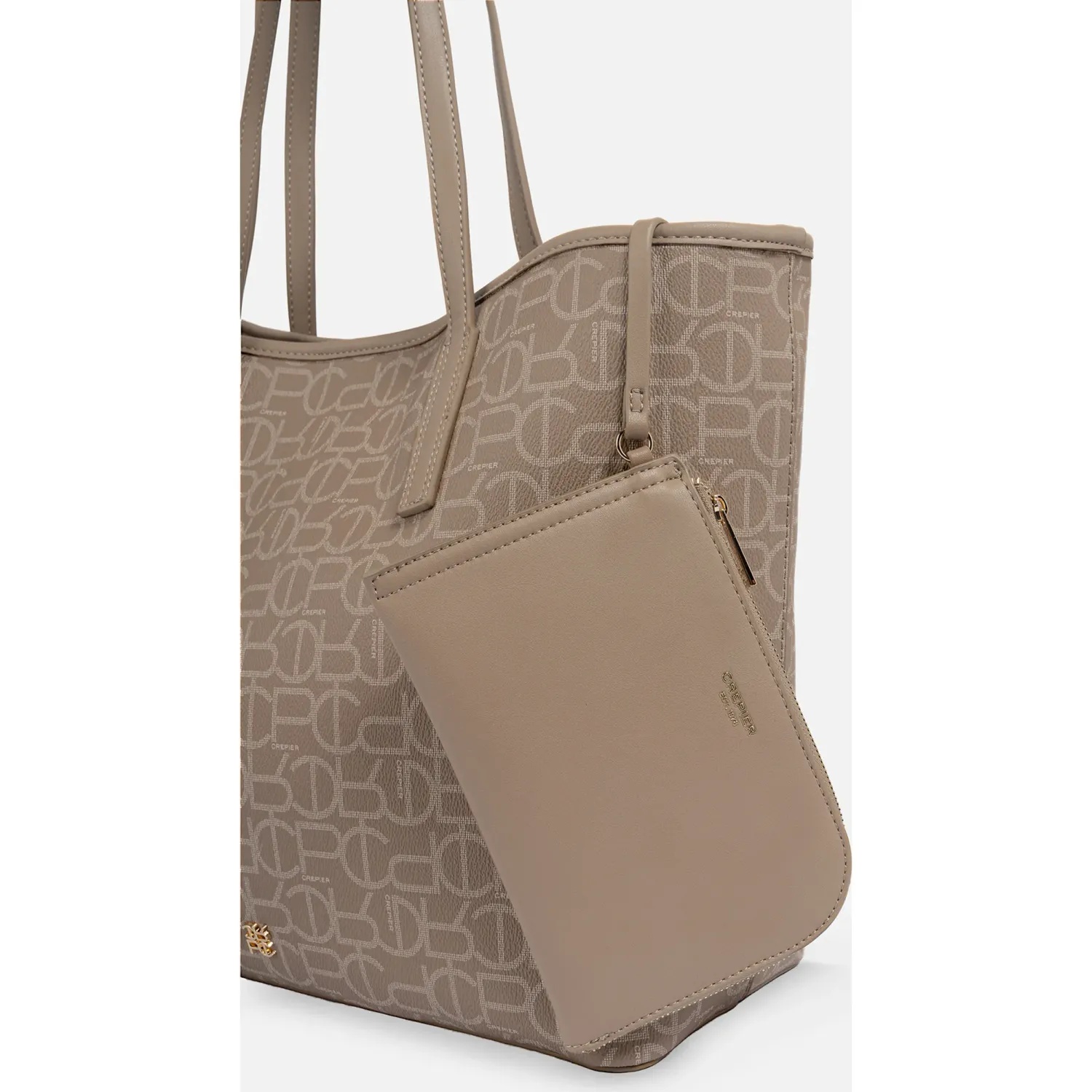 Tote Crepier Mujer Bria Grande color arena | Platanitos