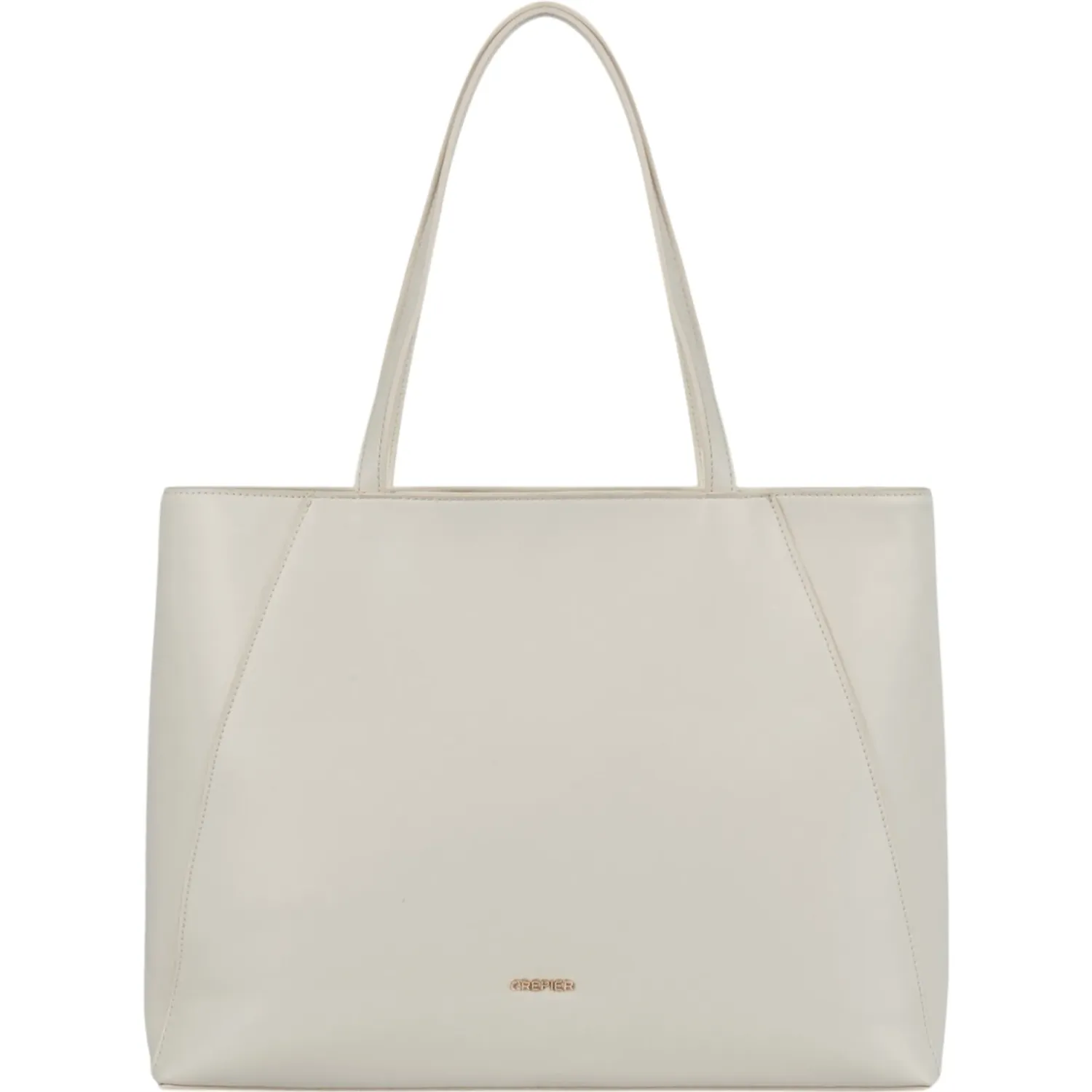 Tote Crepier Mujer Edda Grande color hueso | Platanitos