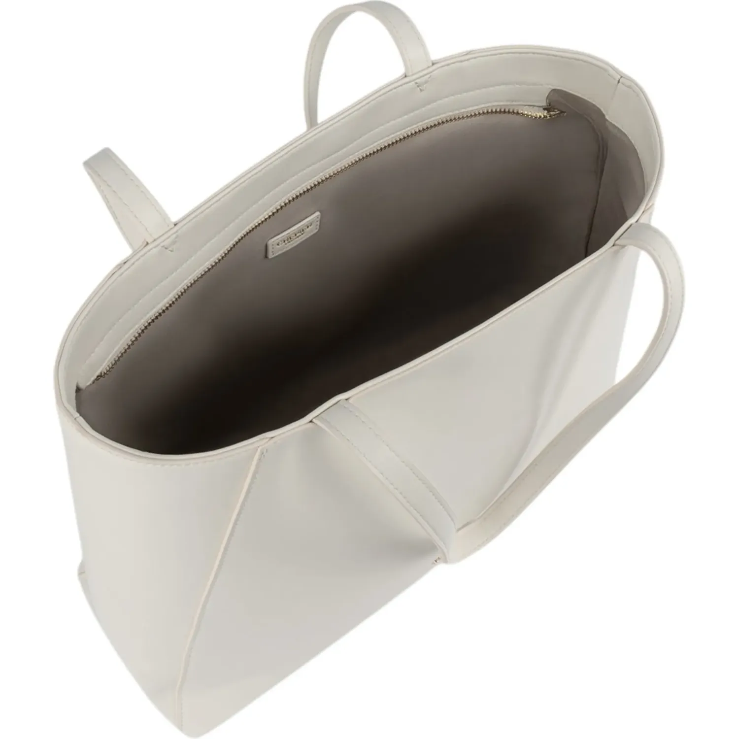 Tote Crepier Mujer Edda Grande color hueso | Platanitos