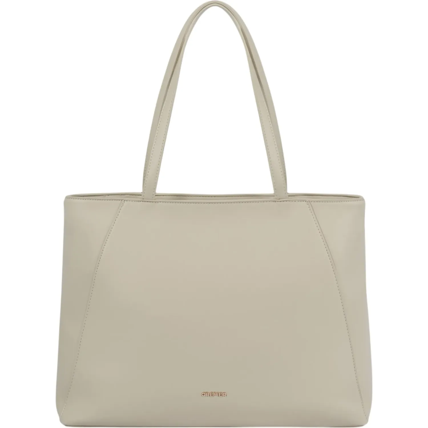 Tote Crepier Mujer Edda Grande color beige | Platanitos