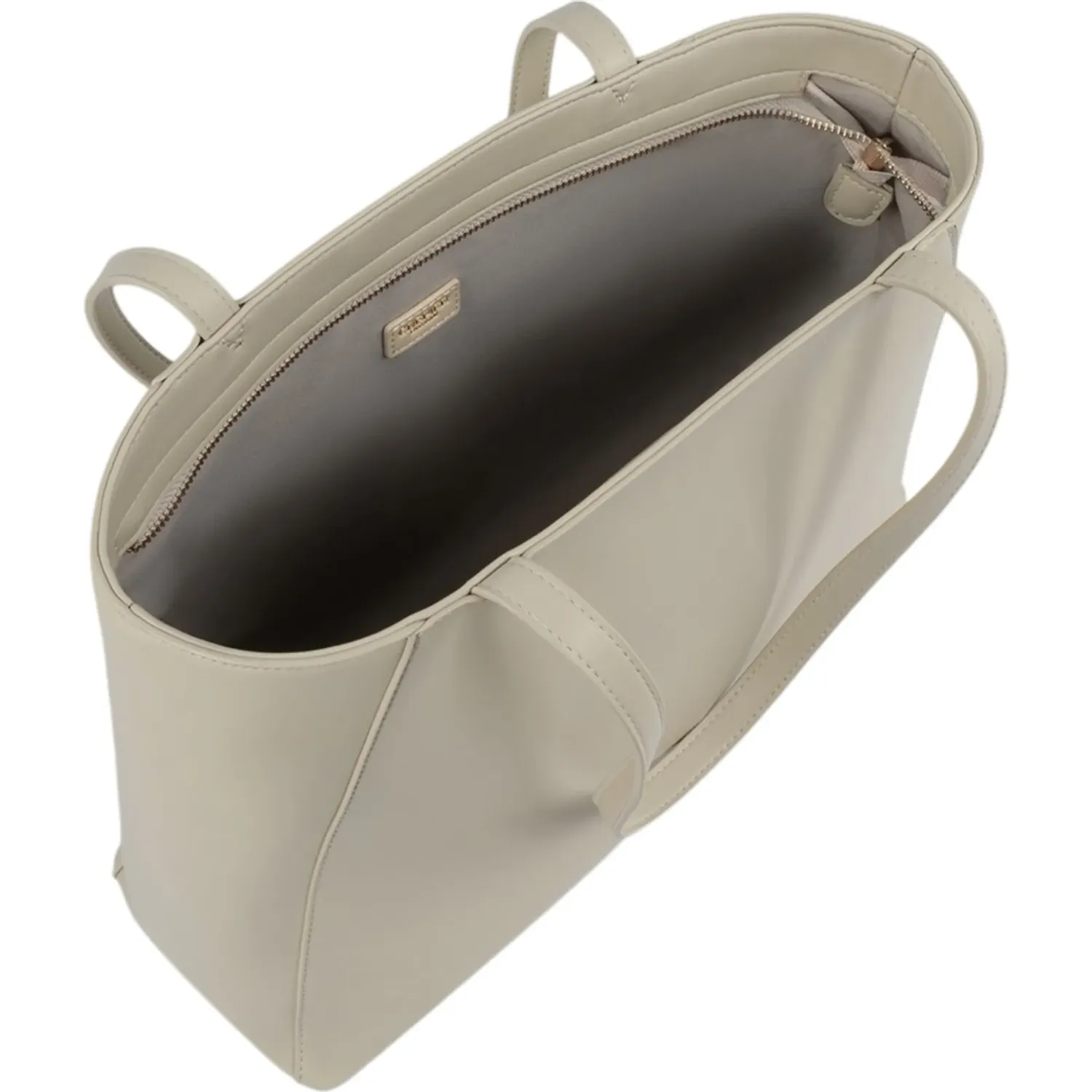 Tote Crepier Mujer Edda Grande color beige | Platanitos