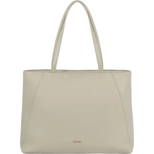 Tote Crepier Mujer Edda Grande color beige | Platanitos