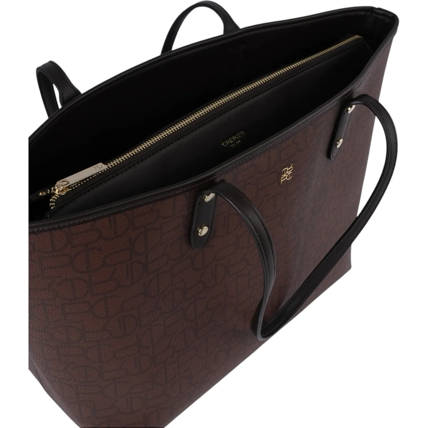 Tote Crepier Mujer Inna Grande color marron oscuro | Platanitos