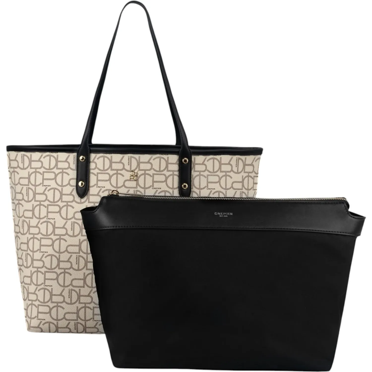 Tote Crepier Mujer Inna Grande color hueso | Platanitos