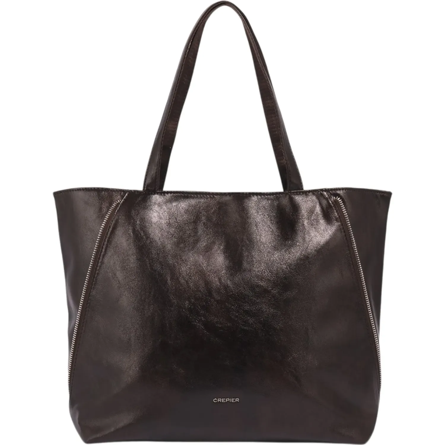 Tote Crepier Mujer Kylie Mediano color marron oscuro | Platanitos