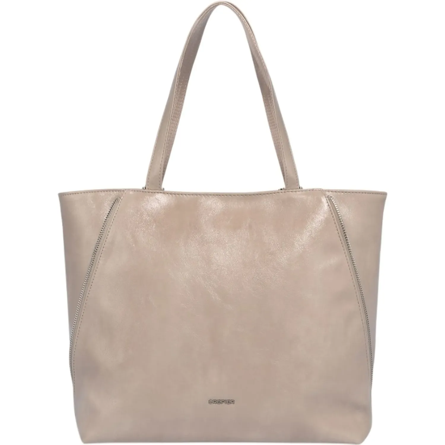 Tote Crepier Mujer Kylie Mediano color topo claro | Platanitos