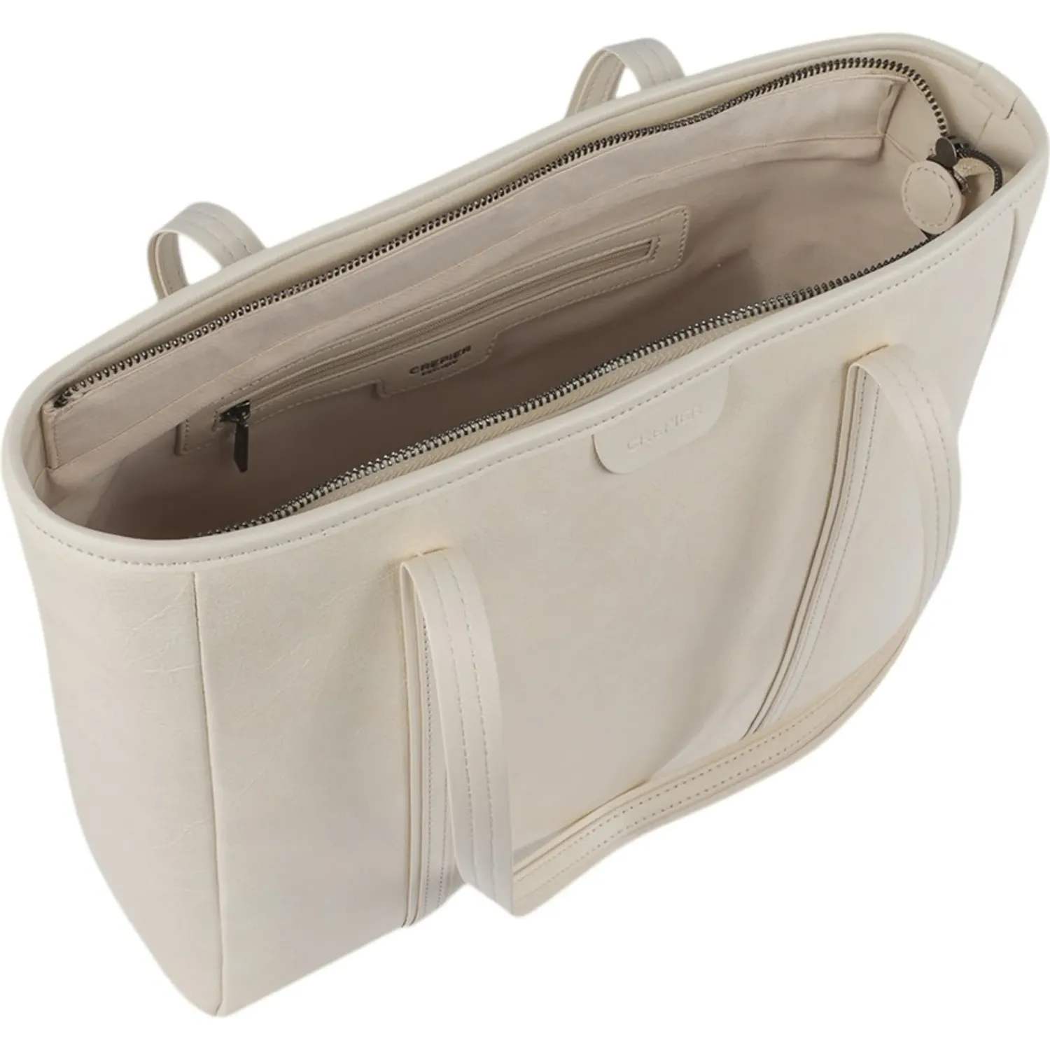Tote Crepier Mujer Magnolia Grande color hueso | Platanitos