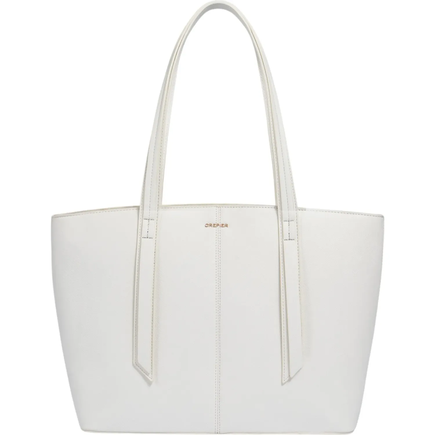 Tote Crepier Mujer Santana Grande color blanco | Platanitos