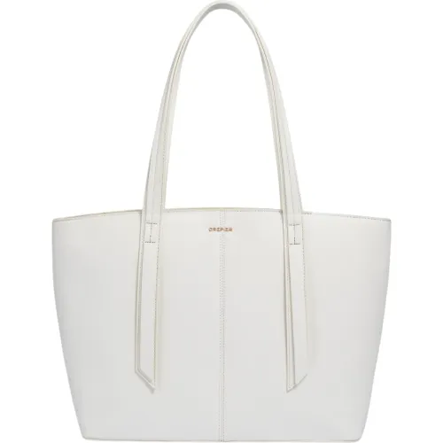 Tote Crepier Mujer Santana Grande color blanco | Platanitos