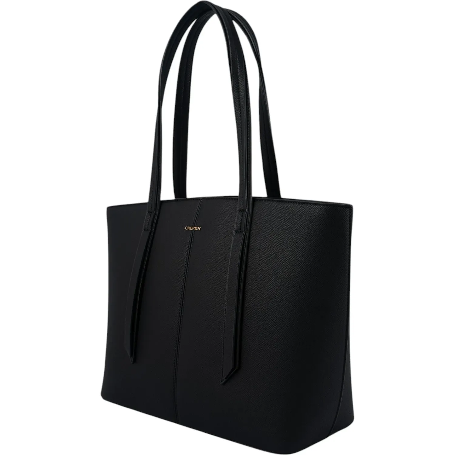Tote Crepier Mujer Santana Grande color negro | Platanitos