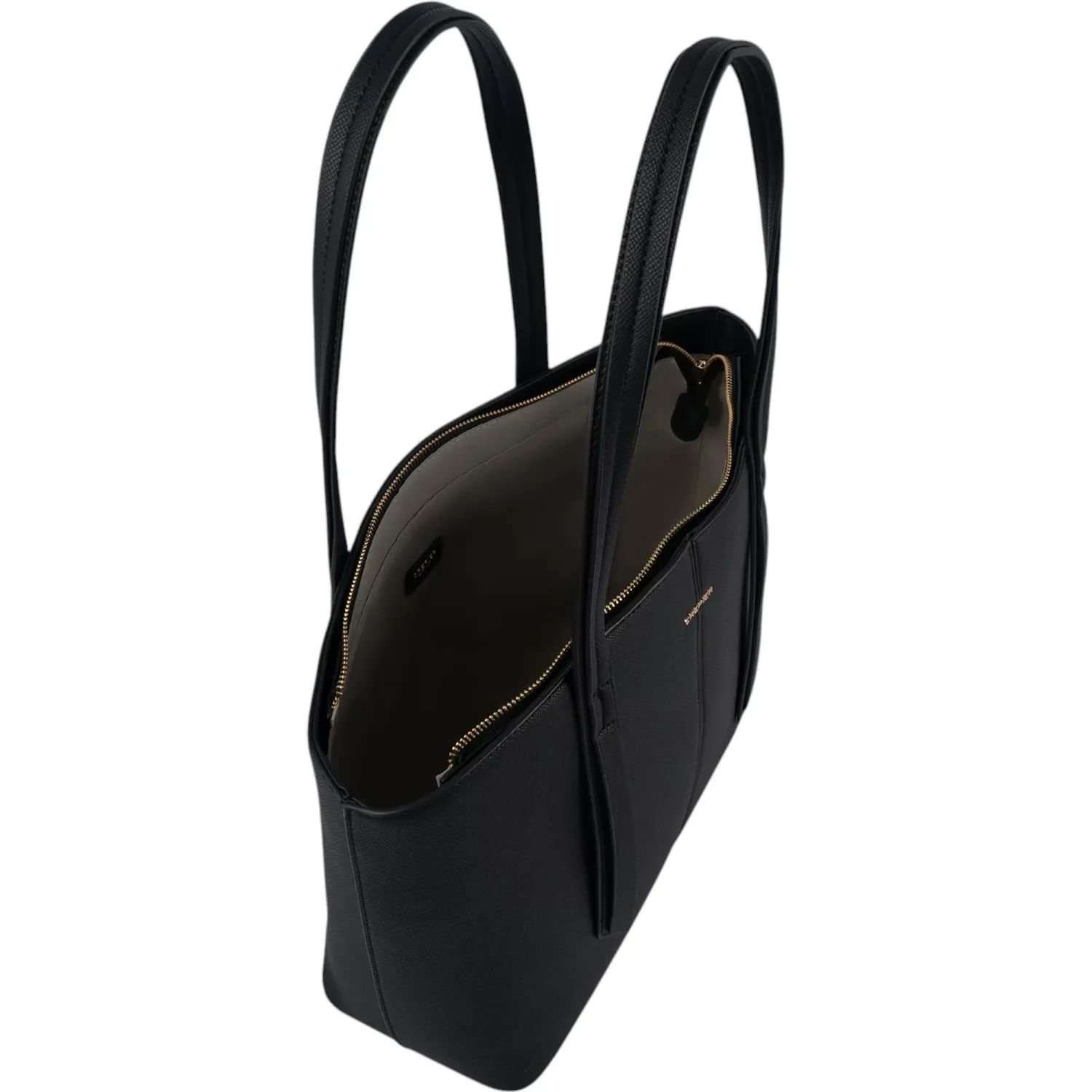 Tote Crepier Mujer Santana Grande color negro | Platanitos