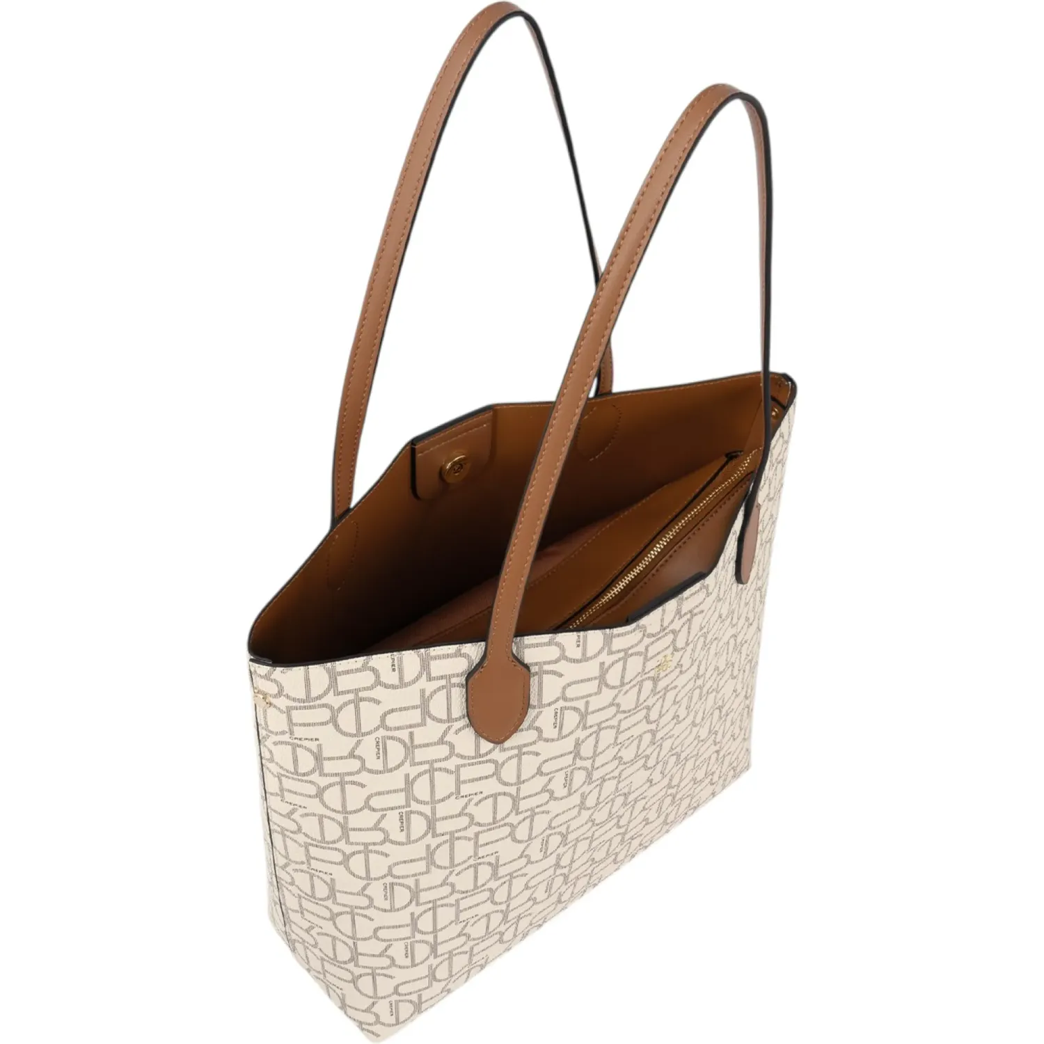 Tote Crepier Mujer Thais Grande color hueso | Platanitos