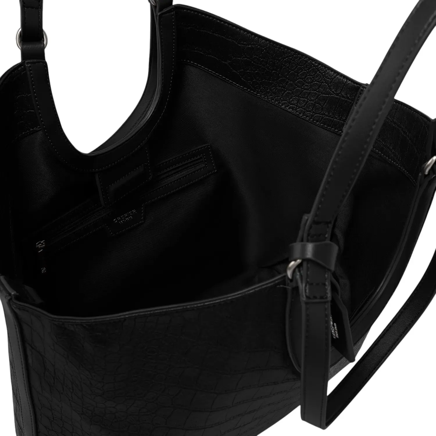 Tote Crepier Mujer Tina Grande color negro | Platanitos