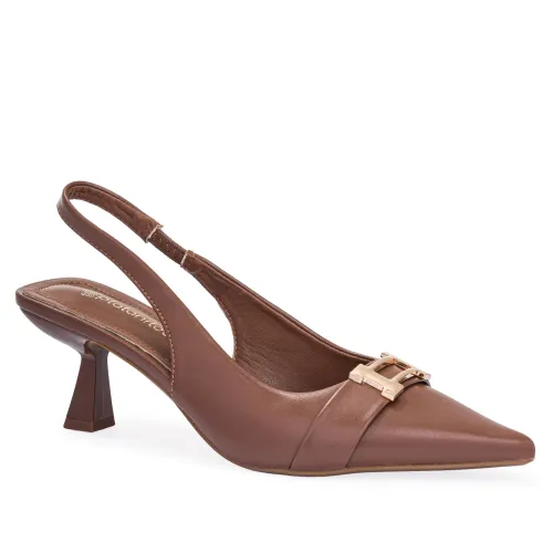 Calzado Platanitos Vestir Dama Cv Rome color marron | Platanitos