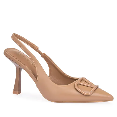 Calzado Platanitos Vestir Dama Cv Saya color beige | Platanitos