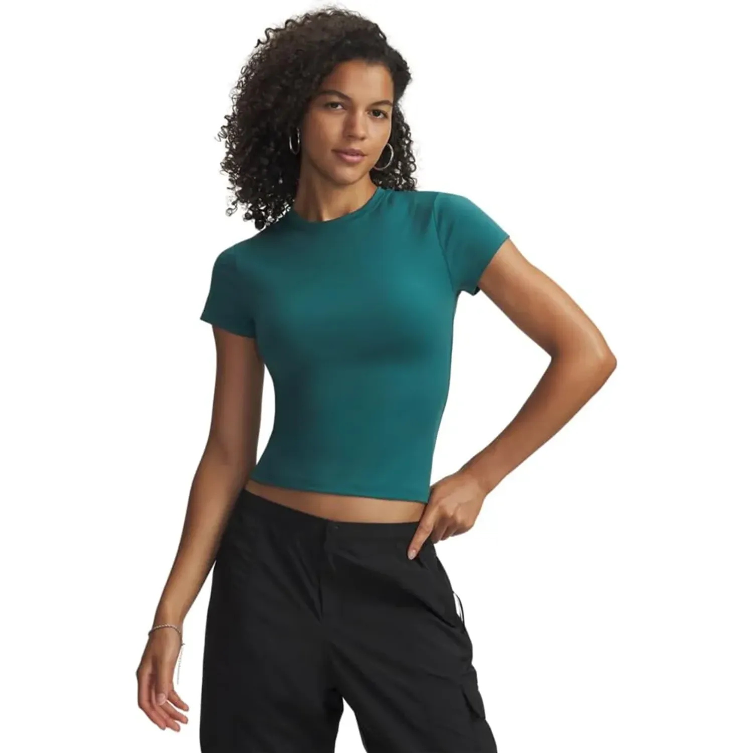 Polo Under Armour Training Mujer Motion Fitted color teal | Platanitos