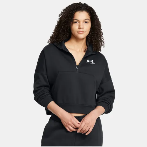 Casaca Under Armour Sportstyle Mujer Icon Fleece Os color negro | Platanitos