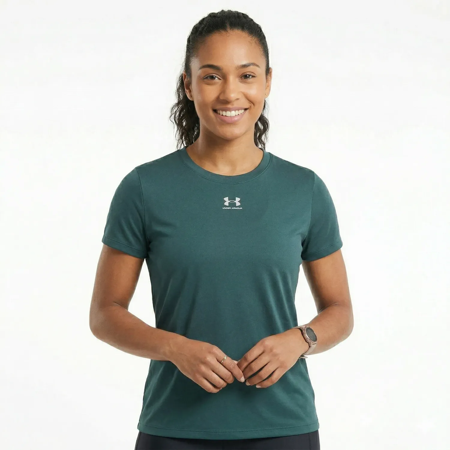 Polo Under Armour Training Mujer Campus Core color verde | Platanitos