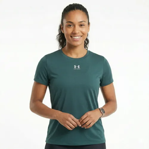 Polo Under Armour Training Mujer Campus Core color verde | Platanitos
