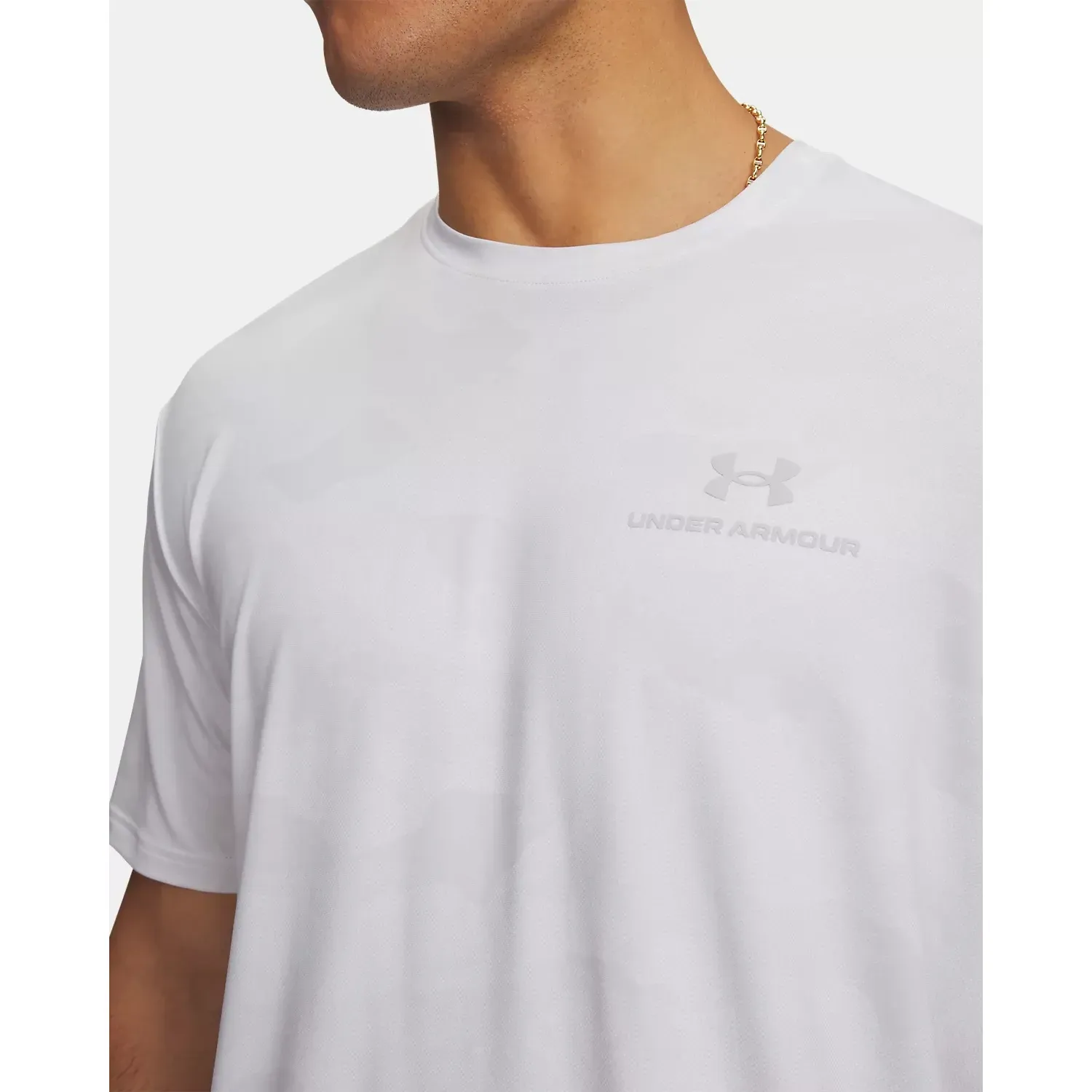 Polo Under Armour Training Hombre Vanish Energy Printed color gris | Platanitos