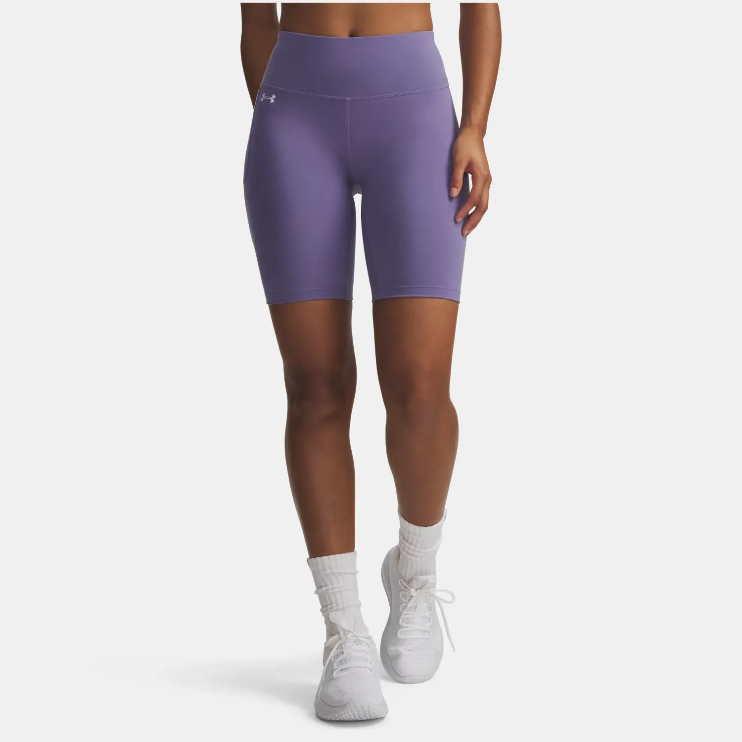 Under Armour Short Under Armour Biker Training Mujer Motion color morado | Platanitos
