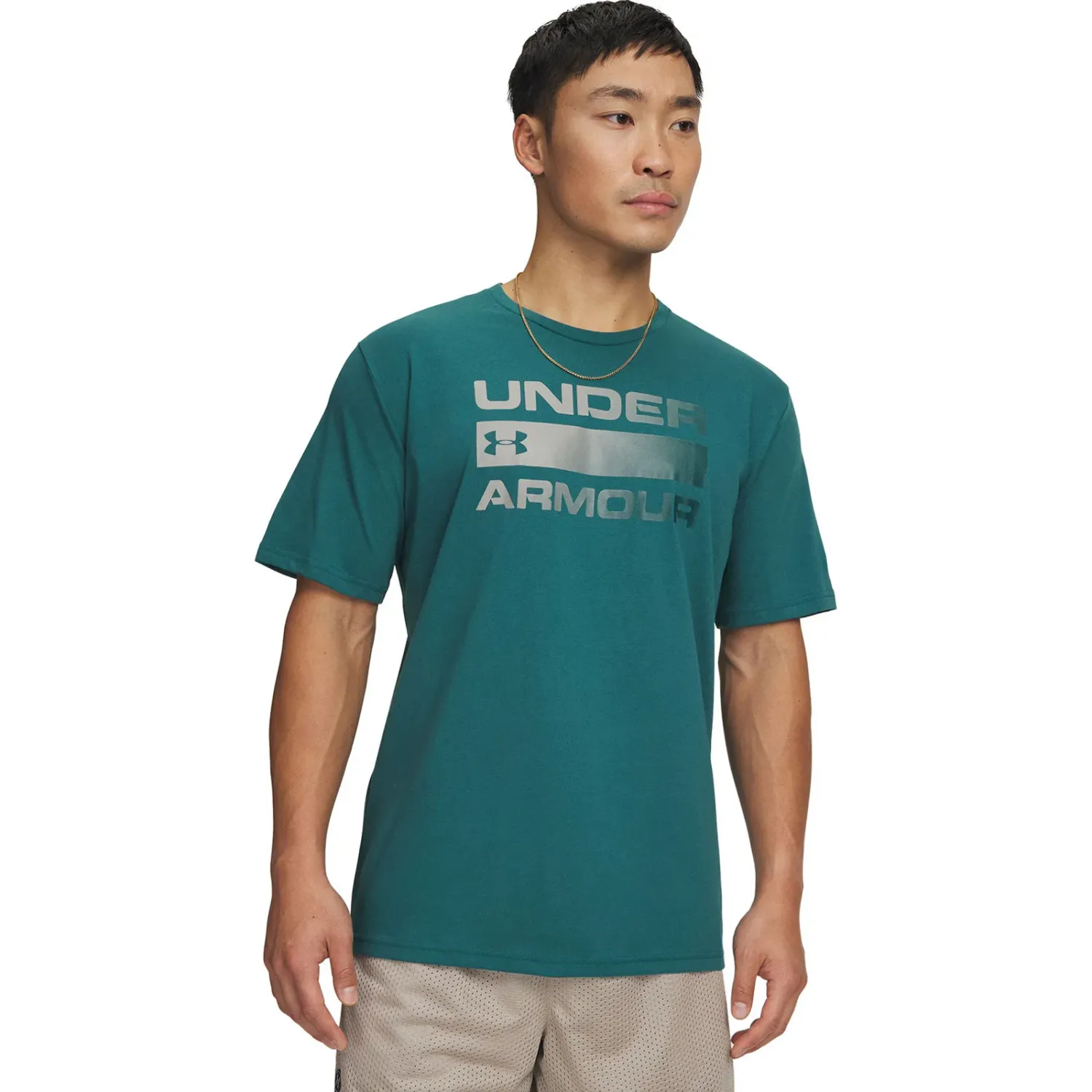 Polo Under Armour Training Hombre Team Issue Wordmark color teal | Platanitos