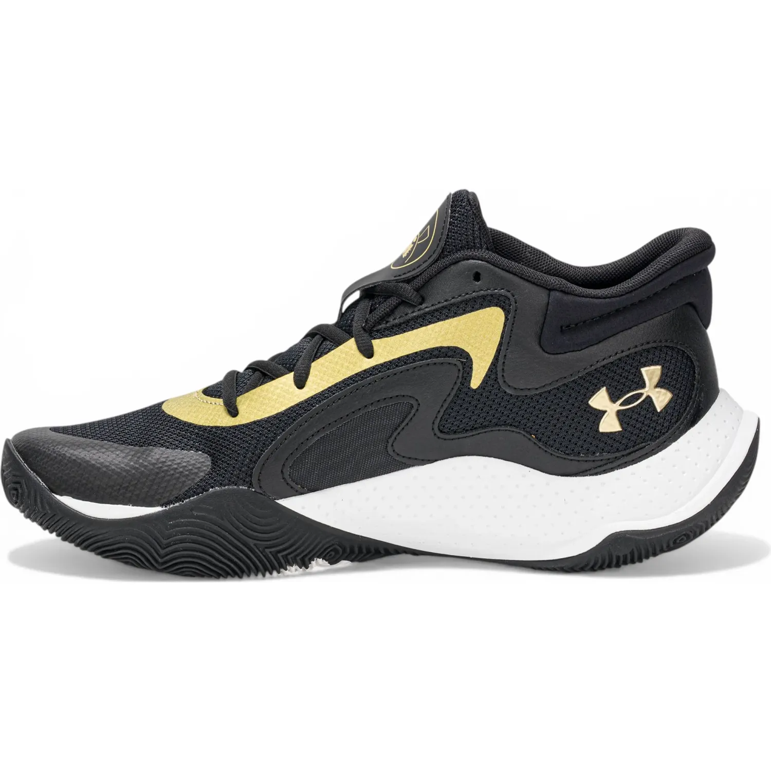 Zapatillas Under Armour De Basquet Hombre Adulto Jet 25 color negro / amarillo | Platanitos