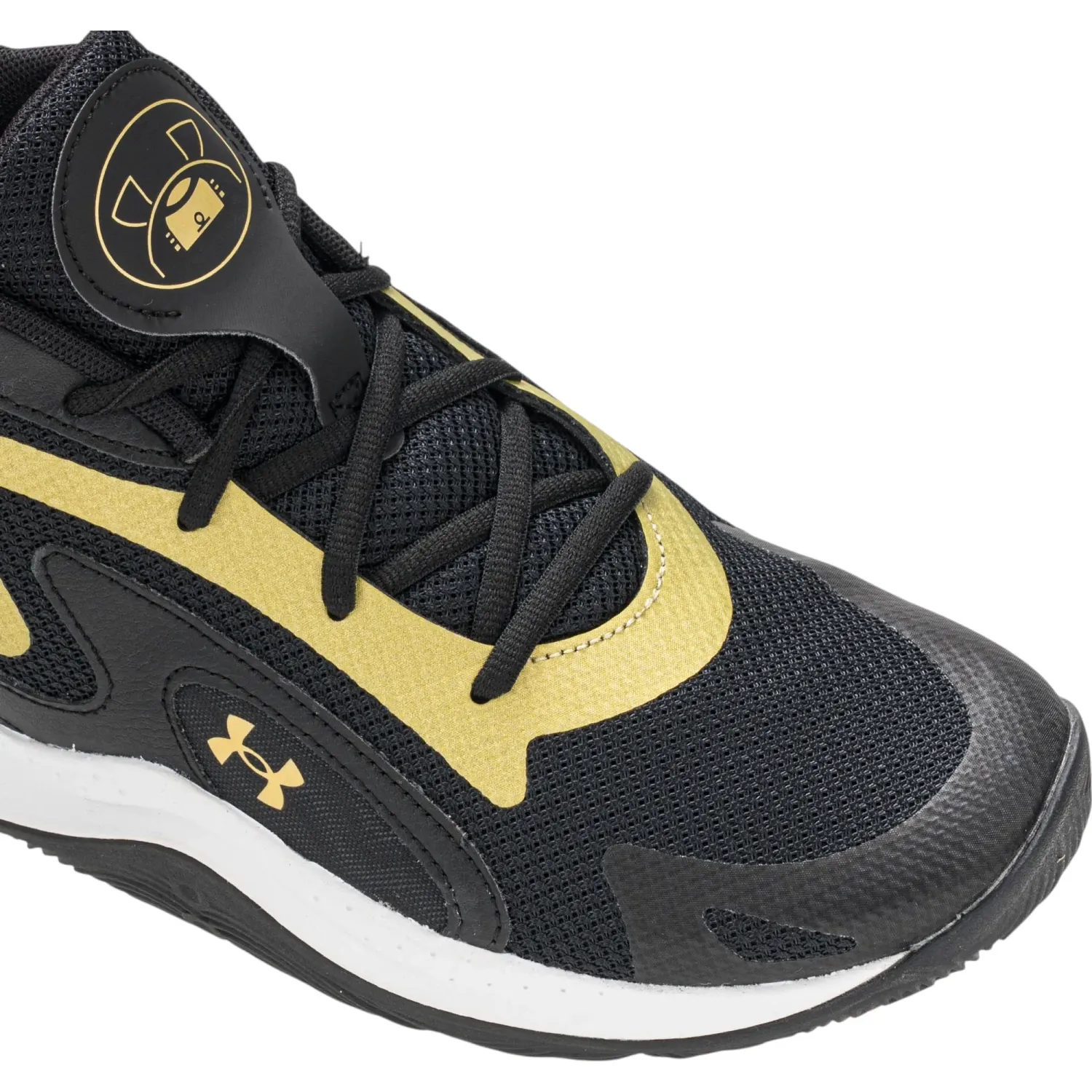 Zapatillas Under Armour De Basquet Hombre Adulto Jet 25 color negro / amarillo | Platanitos
