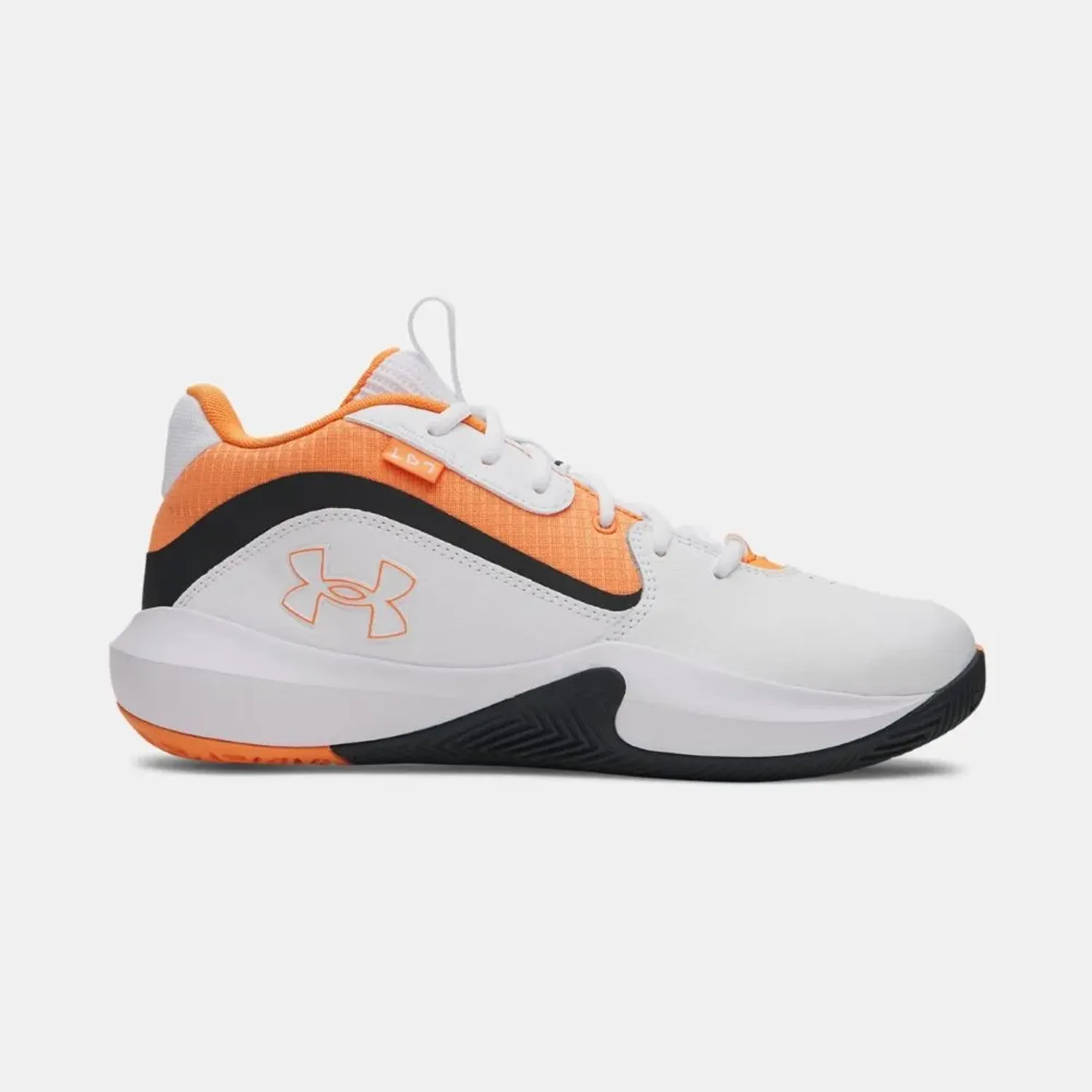 Zapatillas Under Armour De Basquet Unisex Adulto Lockdown 7 color blanco / naranja | Platanitos