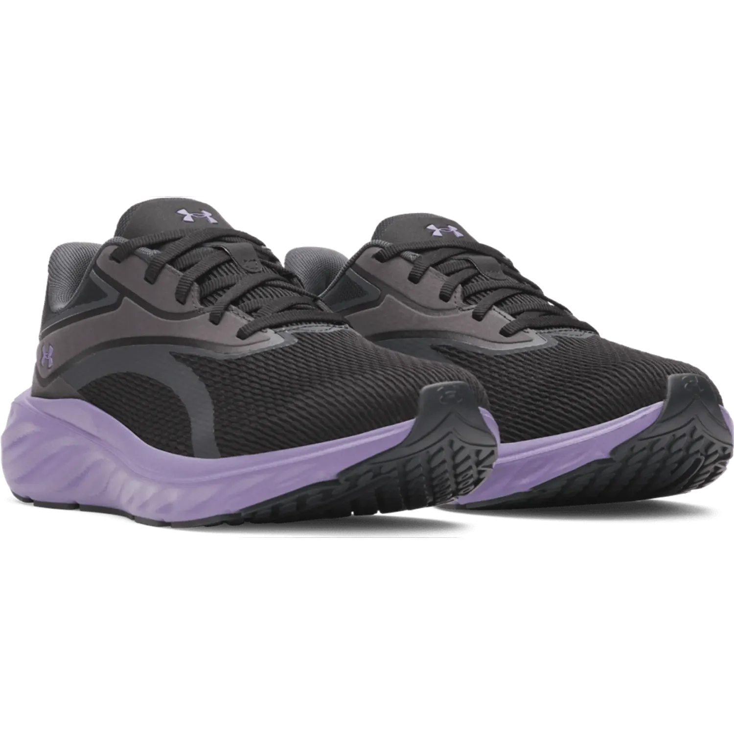 Zapatillas Under Armour Runing Mujer Charged + Ascend color negro / morado | Platanitos