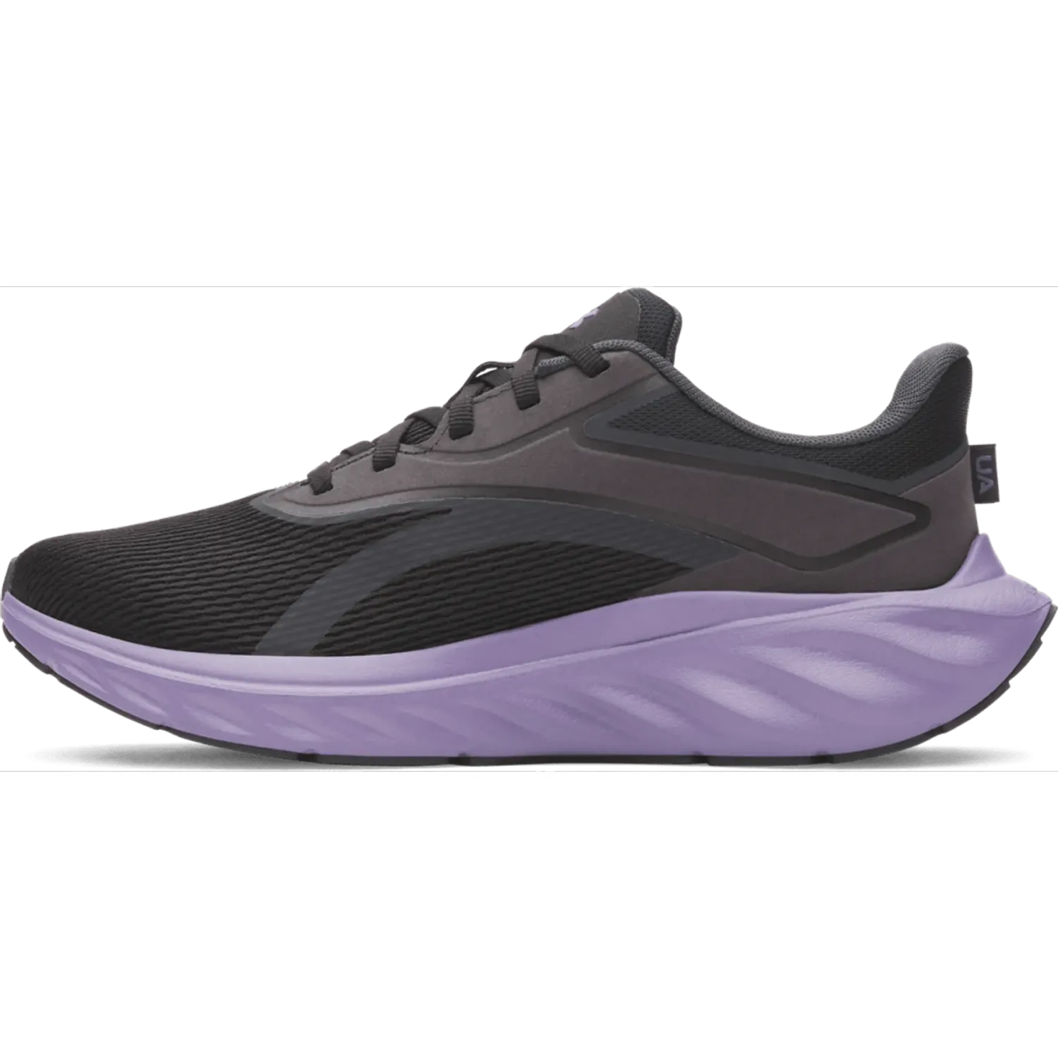 Zapatillas Under Armour Runing Mujer Charged + Ascend color negro / morado | Platanitos