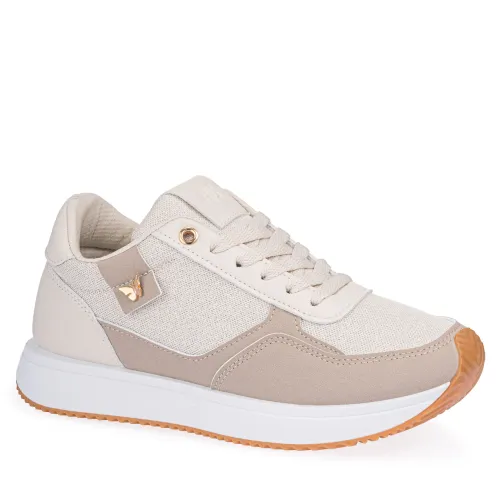 Zapatilla Just4U Dama Z Laia color beige | Platanitos