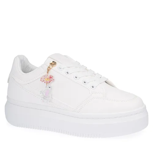 Zapatilla Just4U Dama Z Jaspe color blanco | Platanitos
