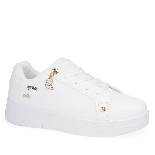 Zapatilla Just4U Dama Z Gatin color blanco | Platanitos