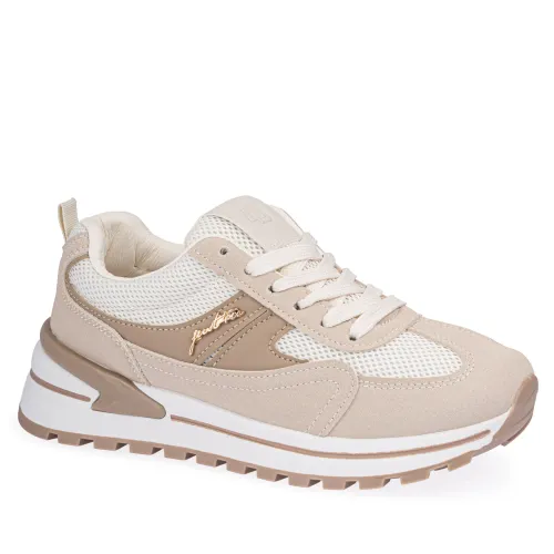 Zapatilla Just4U Dama Z Aten color beige | Platanitos