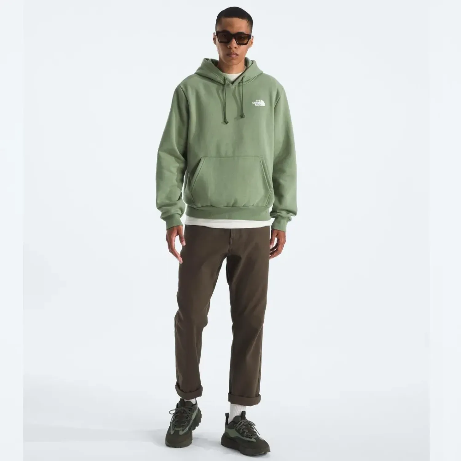 Polera The North Face Urbana Hombre Evolution Box Nse color verde | Platanitos