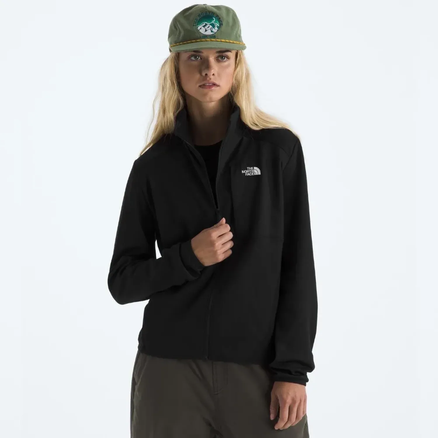 Casaca The North Face Urbana Mujer Tnf Performance Fleece Full Zip color negro | Platanitos