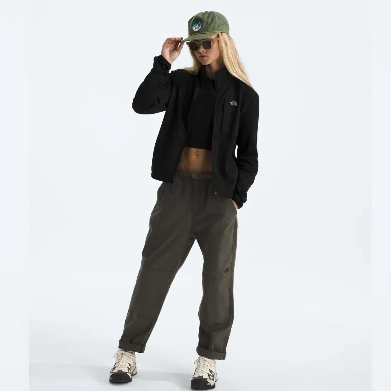 Casaca The North Face Urbana Mujer Tnf Performance Fleece Full Zip color negro | Platanitos