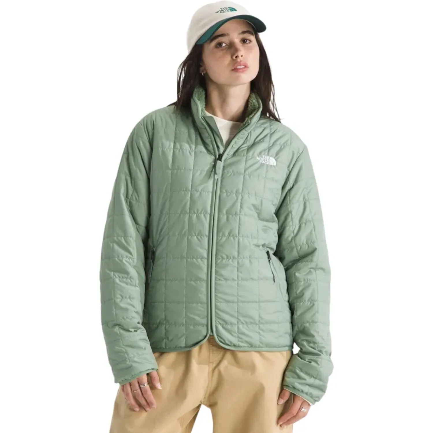 Casaca The North Face Outdoor Mujer Junction Insulated color verde | Platanitos