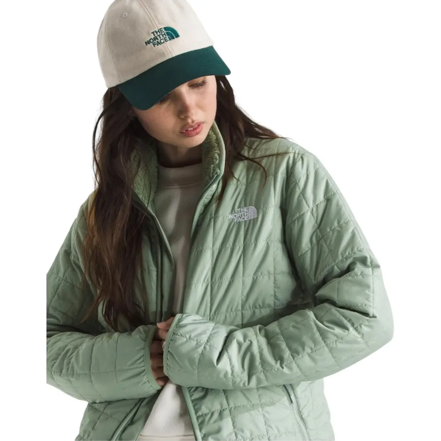 Casaca The North Face Outdoor Mujer Junction Insulated color verde | Platanitos
