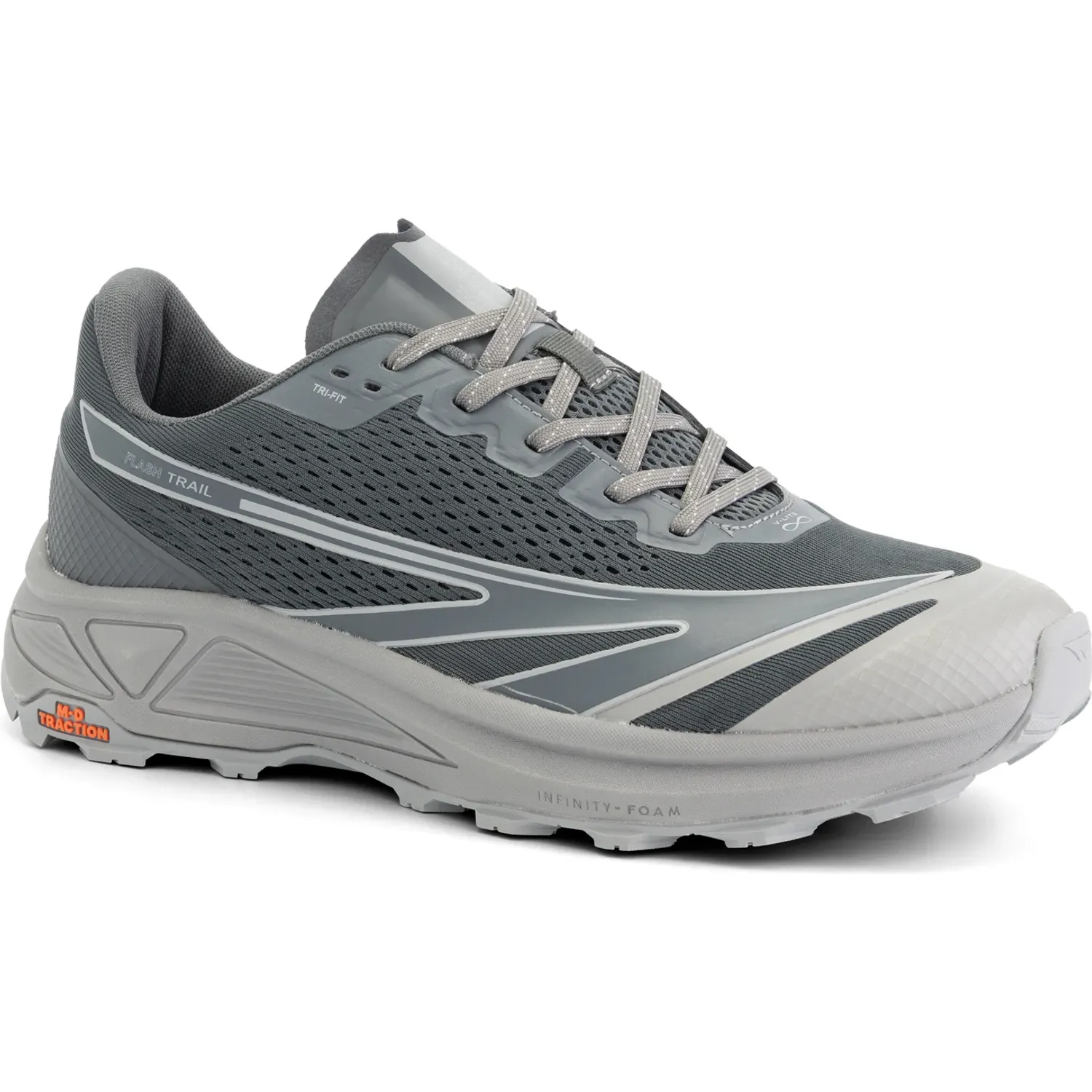 Zapatillas Hi-Tec Trail Running Hombre Flash Trail color gris | Platanitos