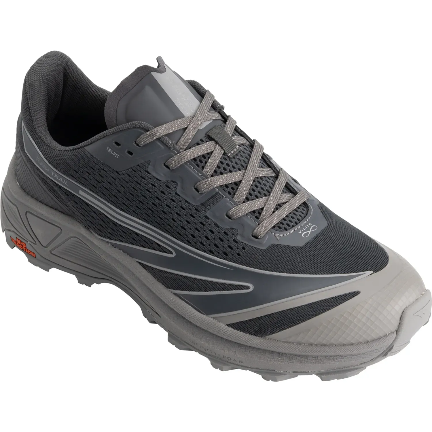 Zapatillas Hi-Tec Trail Running Hombre Flash Trail color gris | Platanitos
